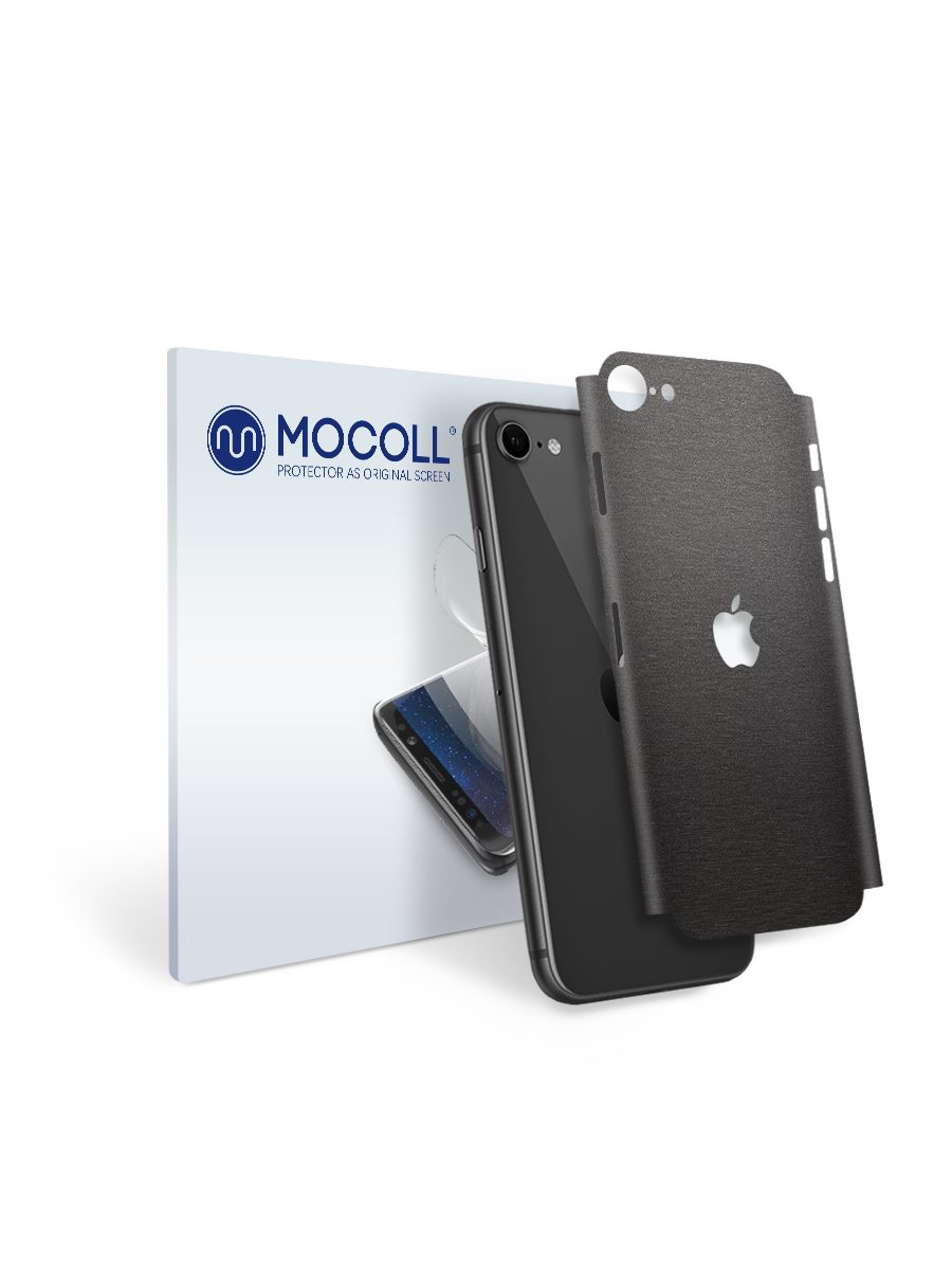 

Пленка защитная MOCOLL для задней панели Apple iPhone 8 PLUS Металлик Черный
