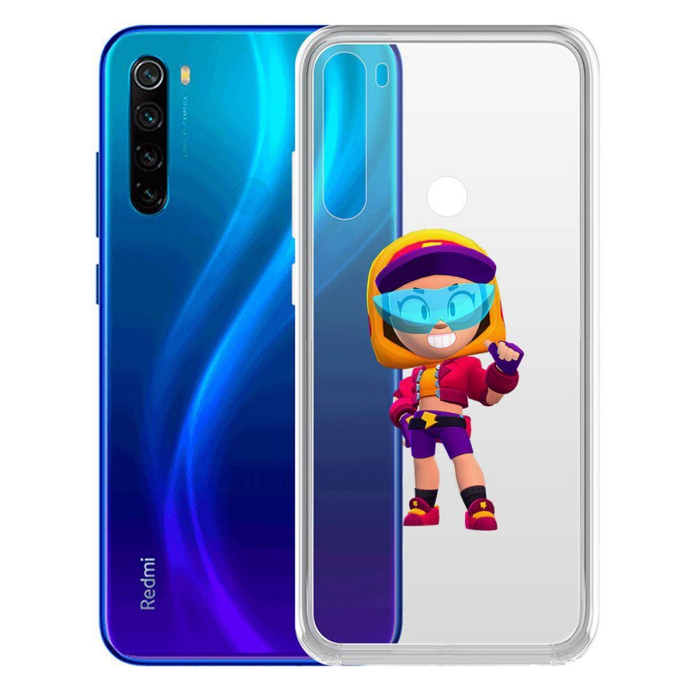 Чехол-накладка Brawl Stars-Стритстайл Макс для Xiaomi Redmi Note 8/Note 8 (2021)