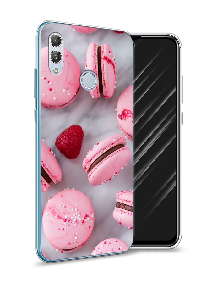 

Чехол Awog на Huawei P Smart 2019 "Макарони с малиной", Серый;розовый, 67250-10