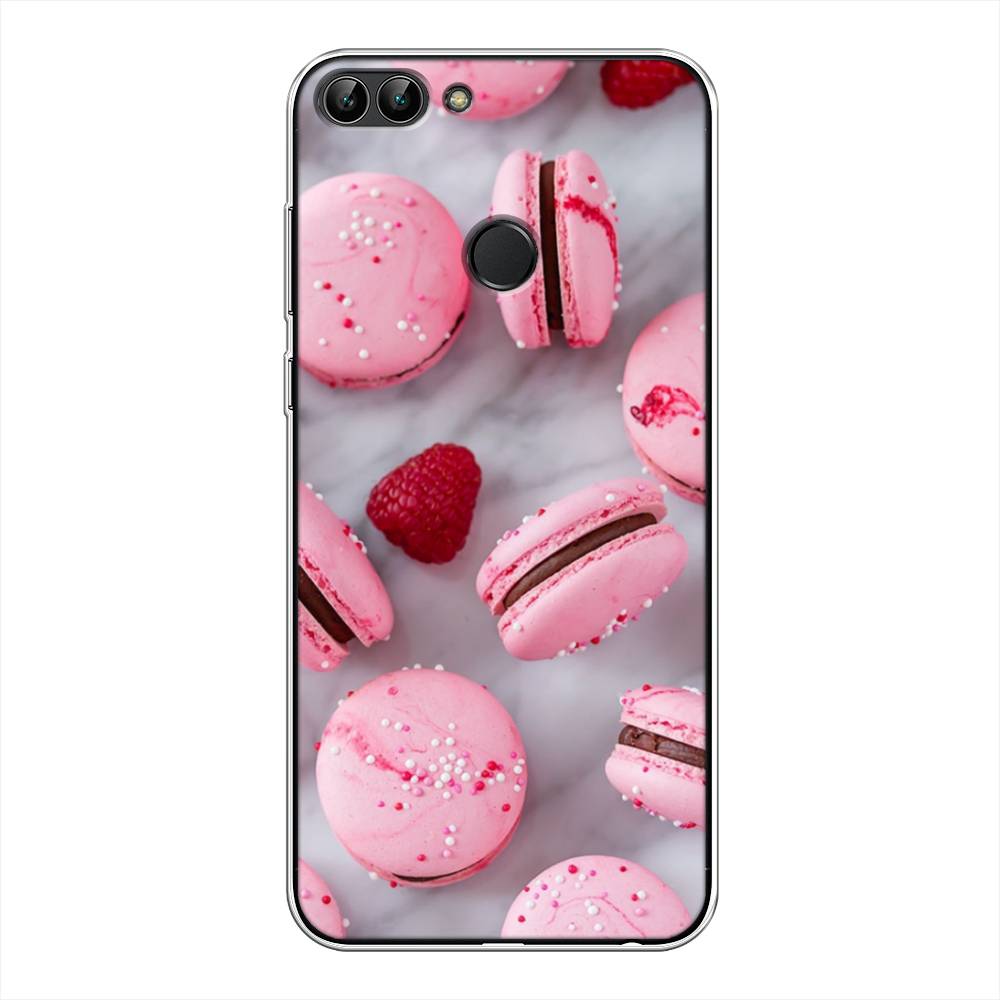 

Чехол Awog на Huawei P Smart "Макарони с малиной", Серый;розовый, 64050-10