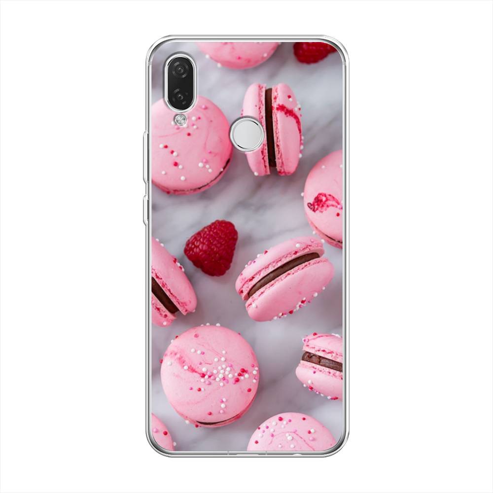 

Чехол Awog на Huawei Nova 3i "Макарони с малиной", Серый;розовый, 68350-10
