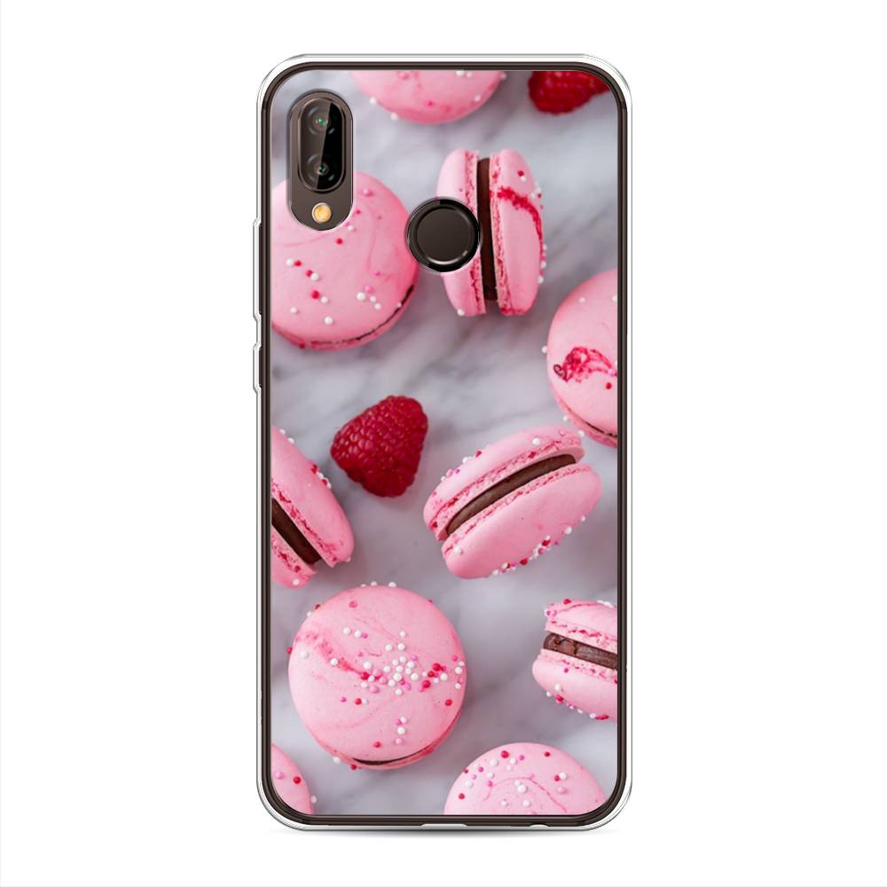 

Чехол Awog на Huawei Nova 3 "Макарони с малиной", Серый;розовый, 66150-10