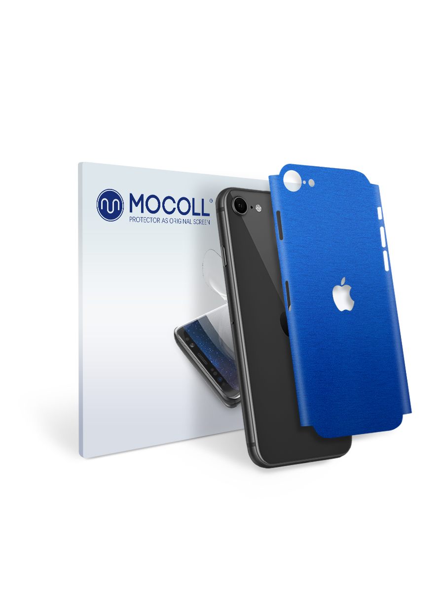 

Пленка защитная MOCOLL для задней панели Apple iPhone 8 PLUS Металлик Синий
