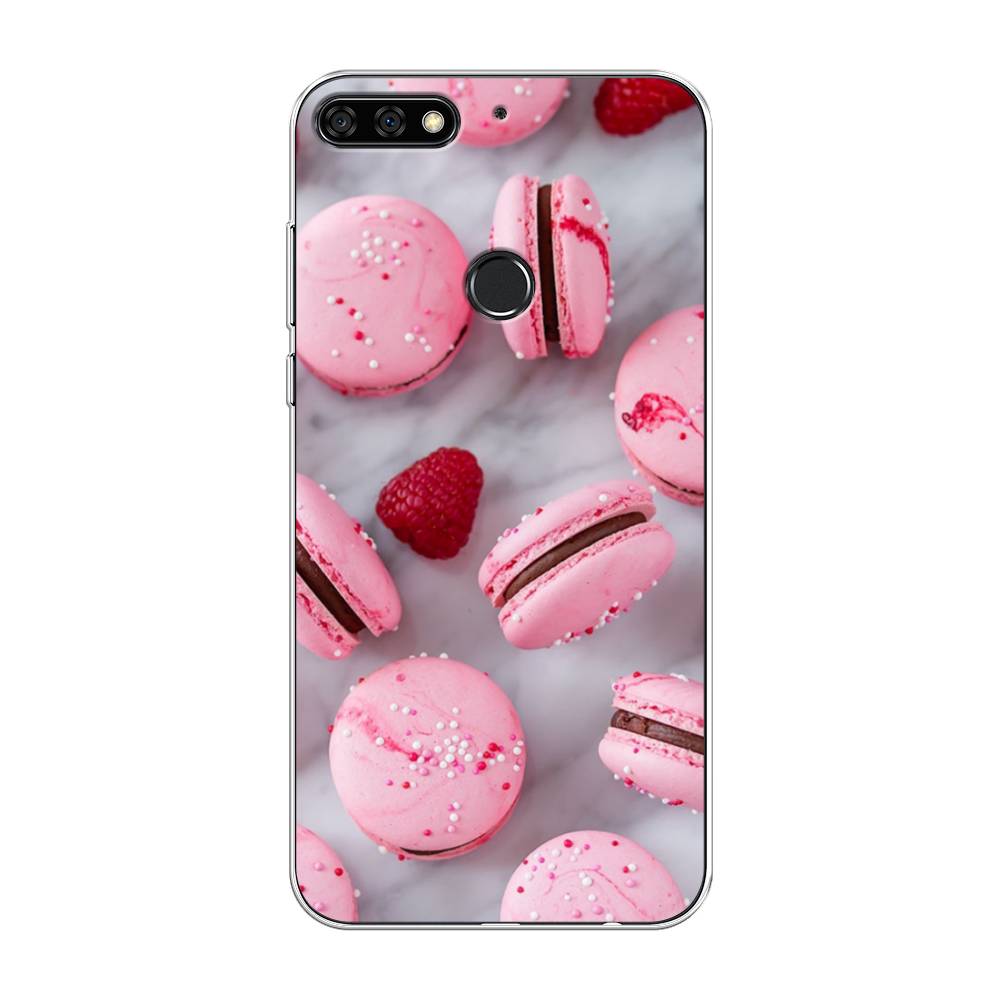 

Чехол Awog на Huawei Nova 2 Lite "Макарони с малиной", Серый;розовый, 64650-10