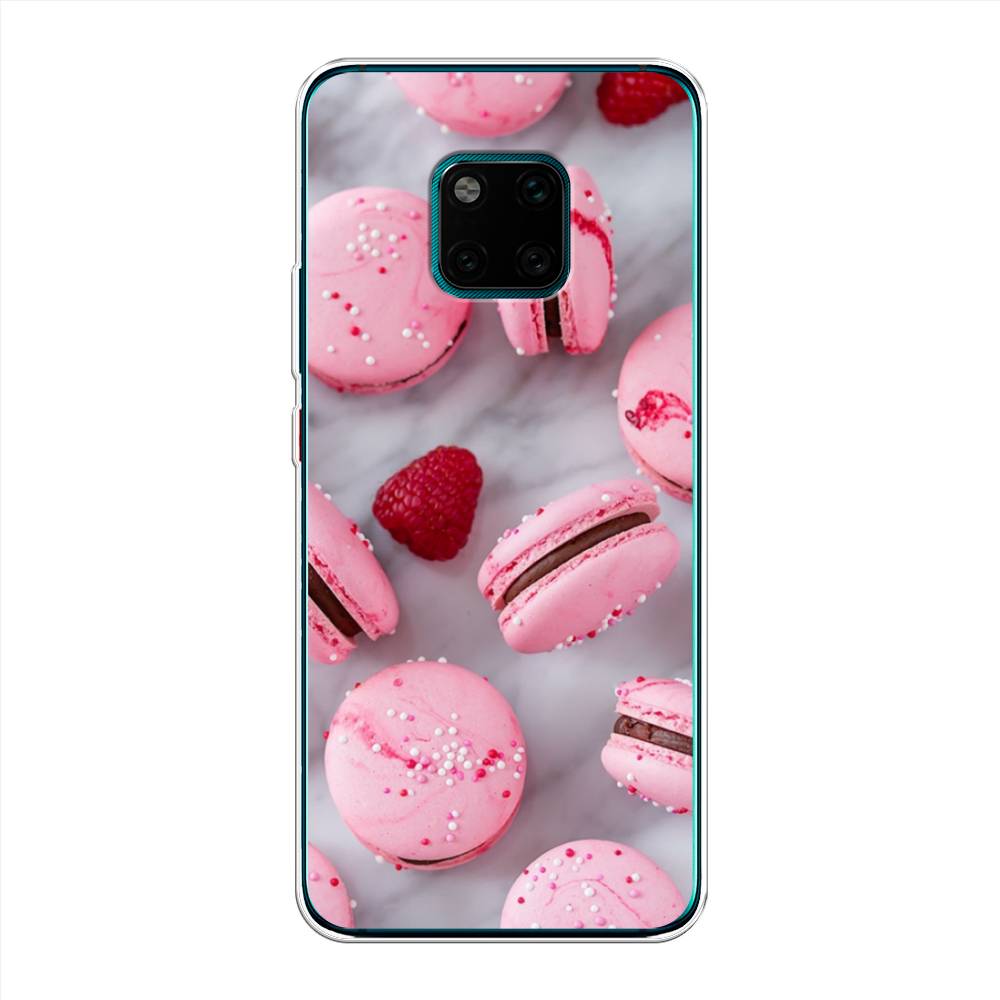 

Чехол Awog на Huawei Mate 20 Pro "Макарони с малиной", Серый;розовый, 67050-10