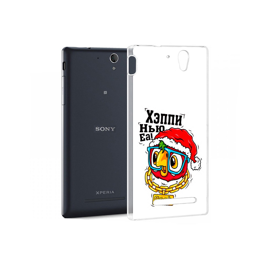 

Чехол MyPads Tocco для Sony Xperia C5 Ultra Хэппи нью еа (PT16261.253.196), Прозрачный, Tocco