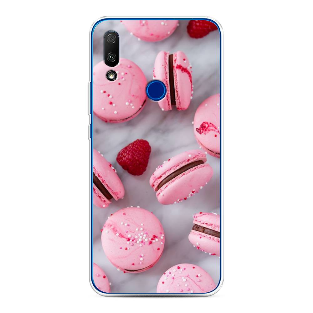 

Чехол Awog на Honor 9X "Макарони с малиной", Серый;розовый, 69950-10