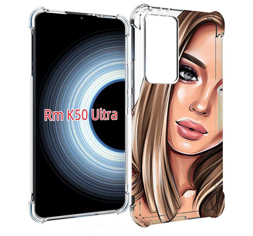 

Чехол MyPads девушка-с-каре женский для Xiaomi 12T / Redmi K50 Ultra, Прозрачный, Tocco