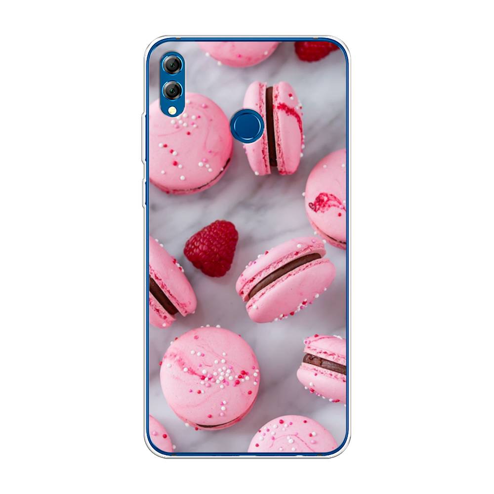 

Чехол Awog на Honor 8X Max "Макарони с малиной", Серый;розовый, 66550-10