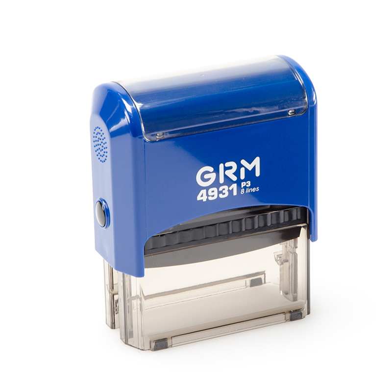 

GRM 4931_P3 Оснастка для штампа 69х30мм, корпус ГЛЯНЕЦ СИНИЙ