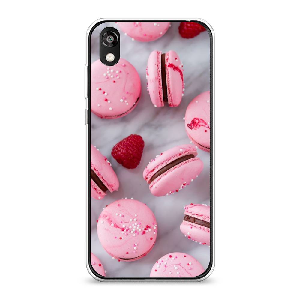 

Чехол Awog на Honor 8S "Макарони с малиной", Серый;розовый, 69150-10