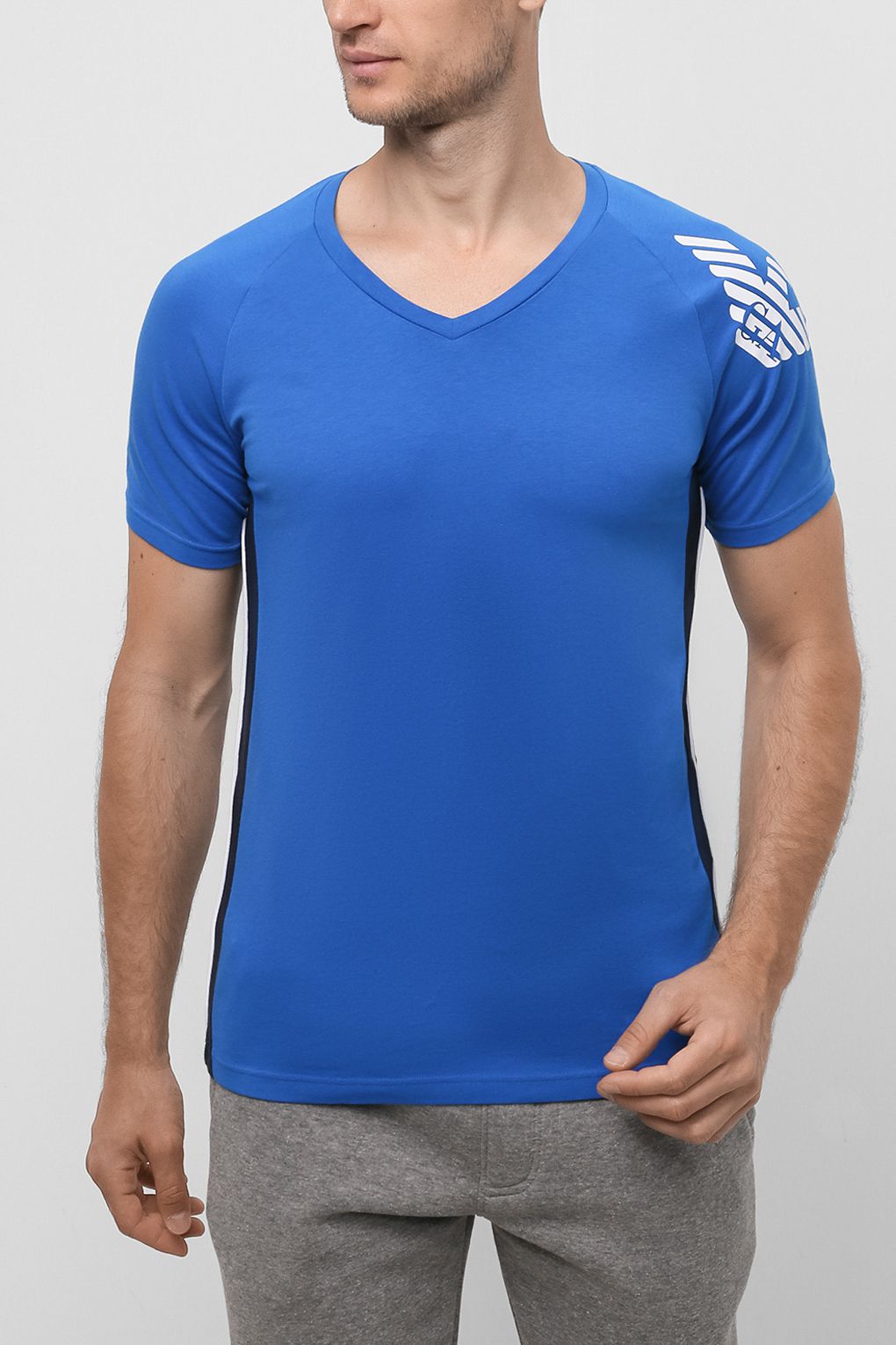 

Футболка мужская Emporio Armani 2R725 111760 синяя XL, Синий, 2R725 111760