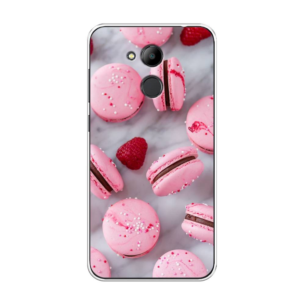 

Чехол Awog на Honor 6C Pro "Макарони с малиной", Серый;розовый, 63850-10