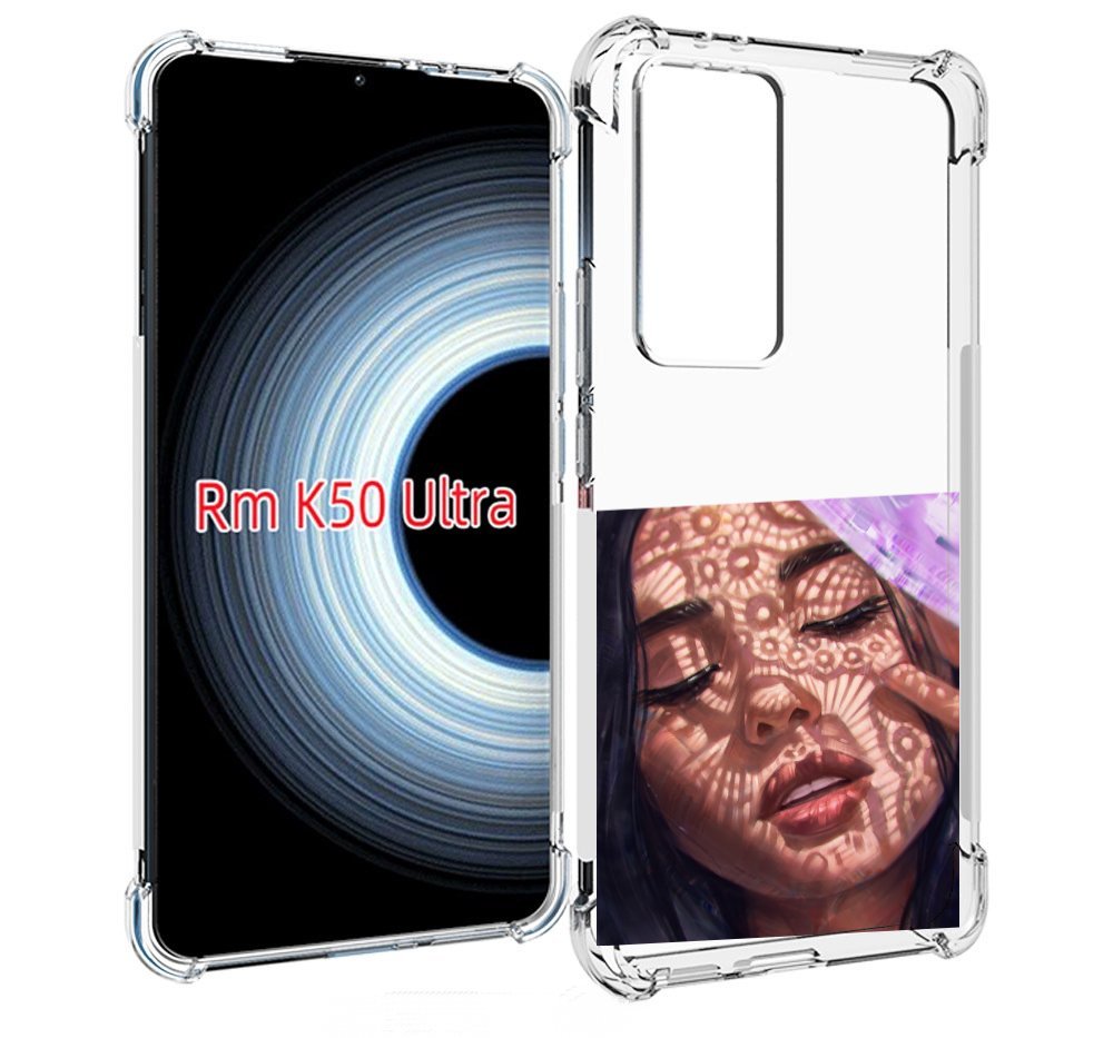 

Чехол MyPads девушка-под-кружевами женский для Xiaomi 12T / Redmi K50 Ultra, Прозрачный, Tocco