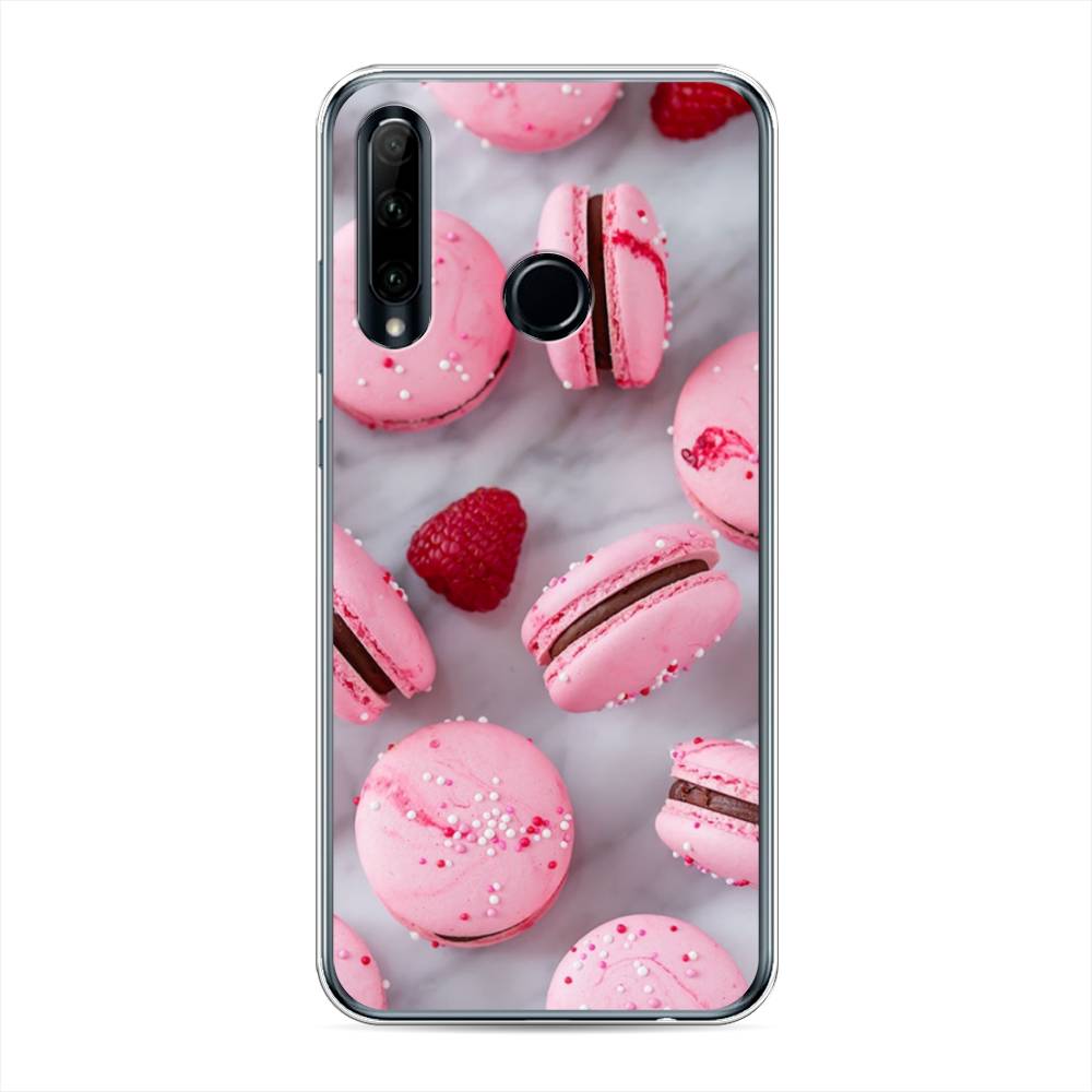 

Чехол Awog на Honor 10i "Макарони с малиной", Серый;розовый, 68850-10