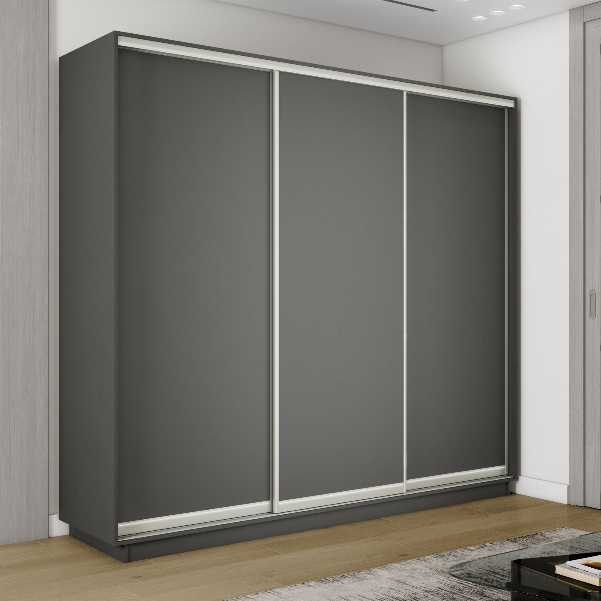 

Шкаф-купеЕ1 Экспресс ДСП 240х60х240, Серый диамант