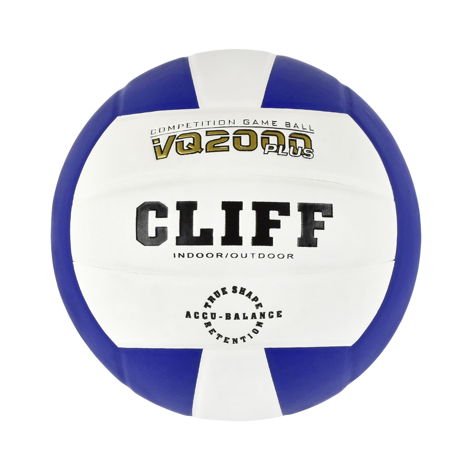 Мяч волейбольный CLIFF VQ2000, 5 размер, PU, бело-синий