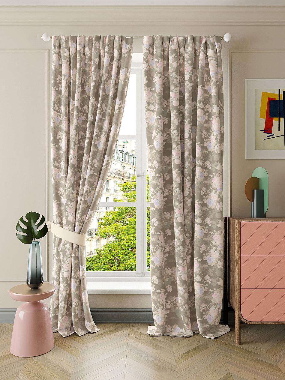 

Комплекты штор AT HOME Клоранис высота 280 см, ширина 150 см, Бежевый, 947067