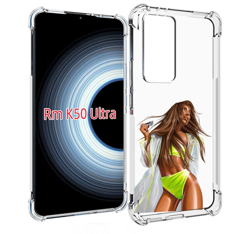 

Чехол MyPads девушка-модель-мулатка для Xiaomi 12T / Redmi K50 Ultra, Прозрачный, Tocco