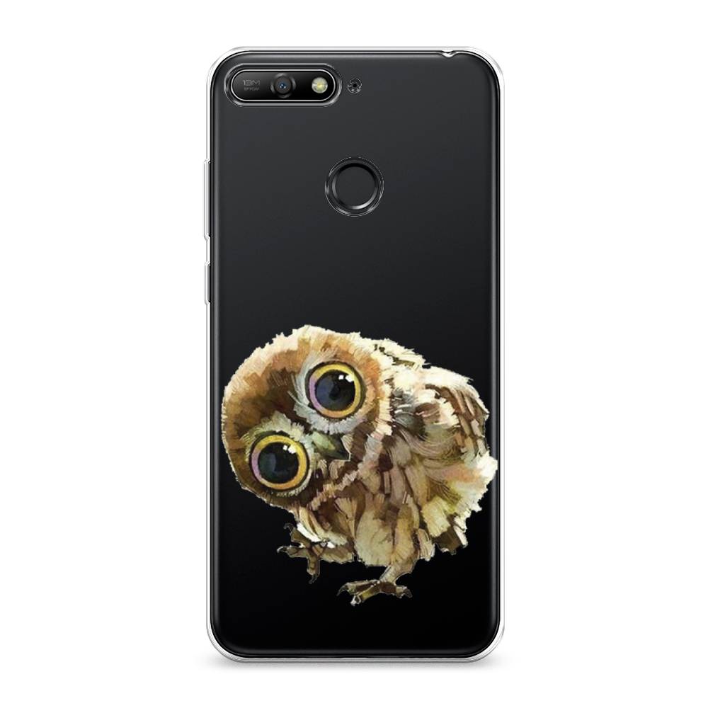 

Чехол Awog на Huawei Y6 Prime 2018 "Любопытный совенок", Коричневый;белый;прозрачный, 65750-1