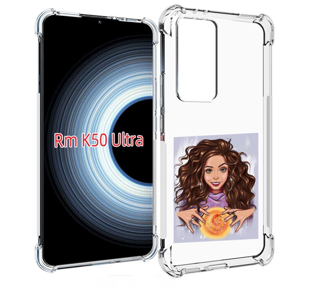 

Чехол MyPads девушка-волшебница для Xiaomi 12T / Redmi K50 Ultra, Прозрачный, Tocco