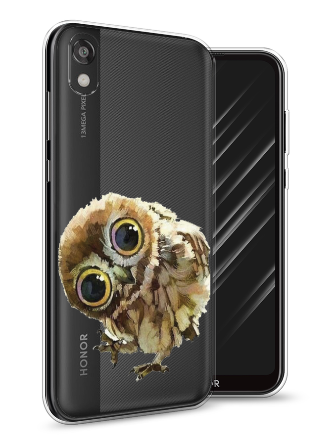

Чехол Awog на Huawei Y5 2019 "Любопытный совенок", Коричневый;белый;прозрачный, 69050-1