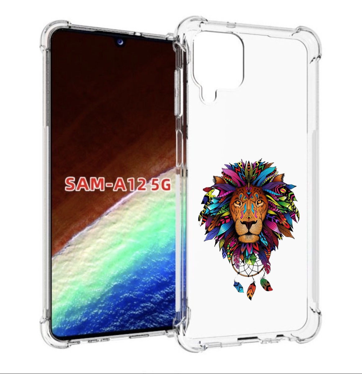 Чехол MyPads Тотемный Лев для Samsung Galaxy A12 (SM-A125F) 2020/21/A12 Nacho SM-A127F