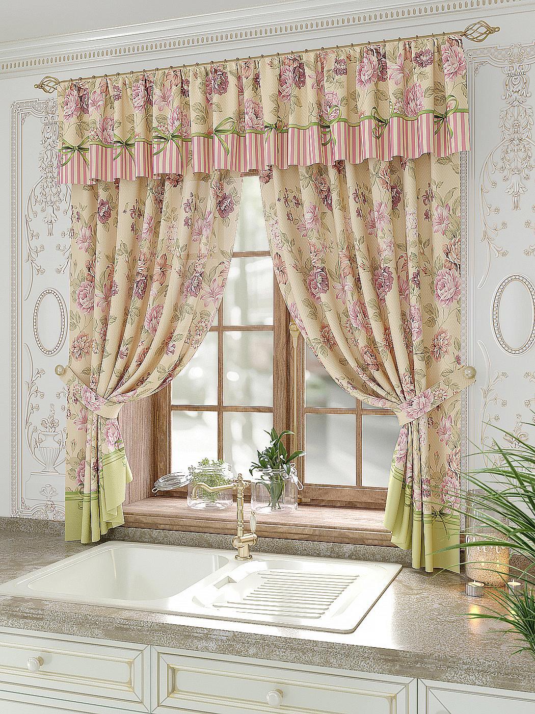 

Комплекты штор AT HOME Лиргонис высота 180 см, ширина 150 см, Бежевый, 934077