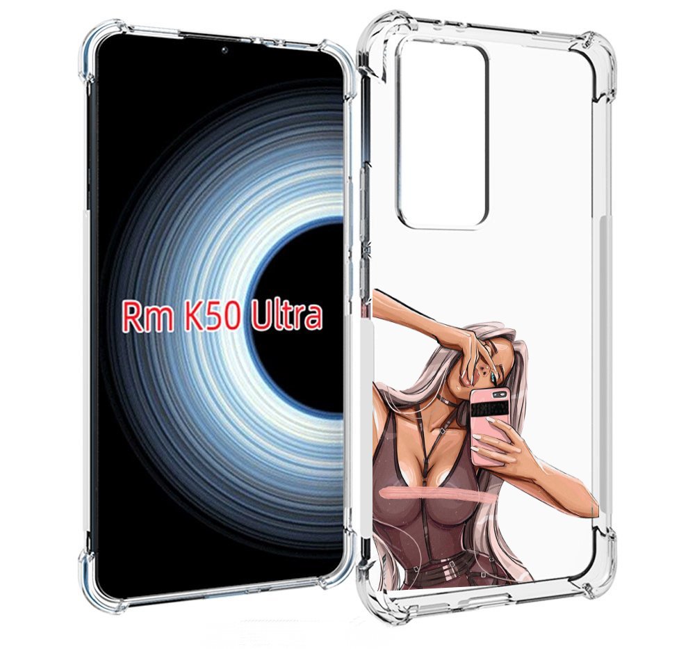 

Чехол MyPads девушка-в-прозрачной-одежде для Xiaomi 12T / Redmi K50 Ultra, Прозрачный, Tocco