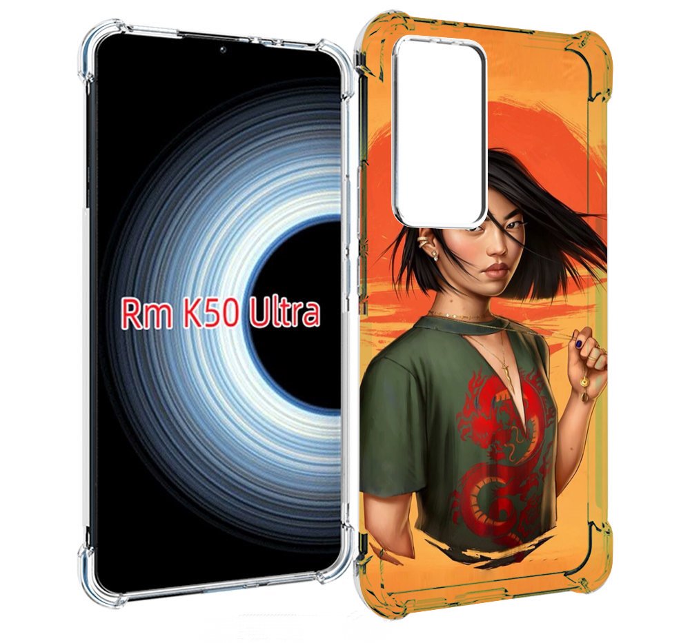 

Чехол MyPads девушка-в-оранжевом-фоне женский для Xiaomi 12T / Redmi K50 Ultra, Прозрачный, Tocco