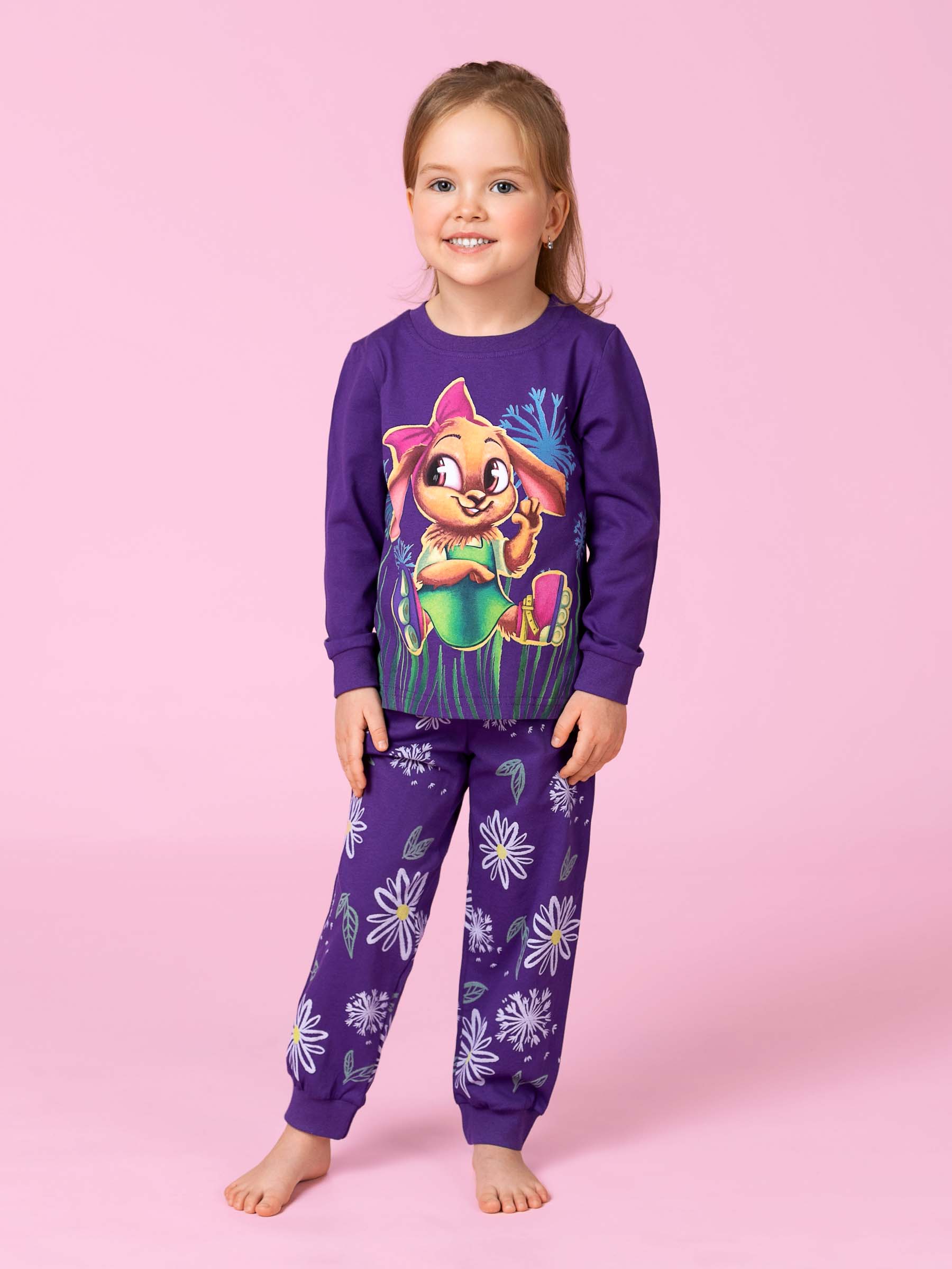 Пижама детская MF 107-Д(131), фиолетовый, 98