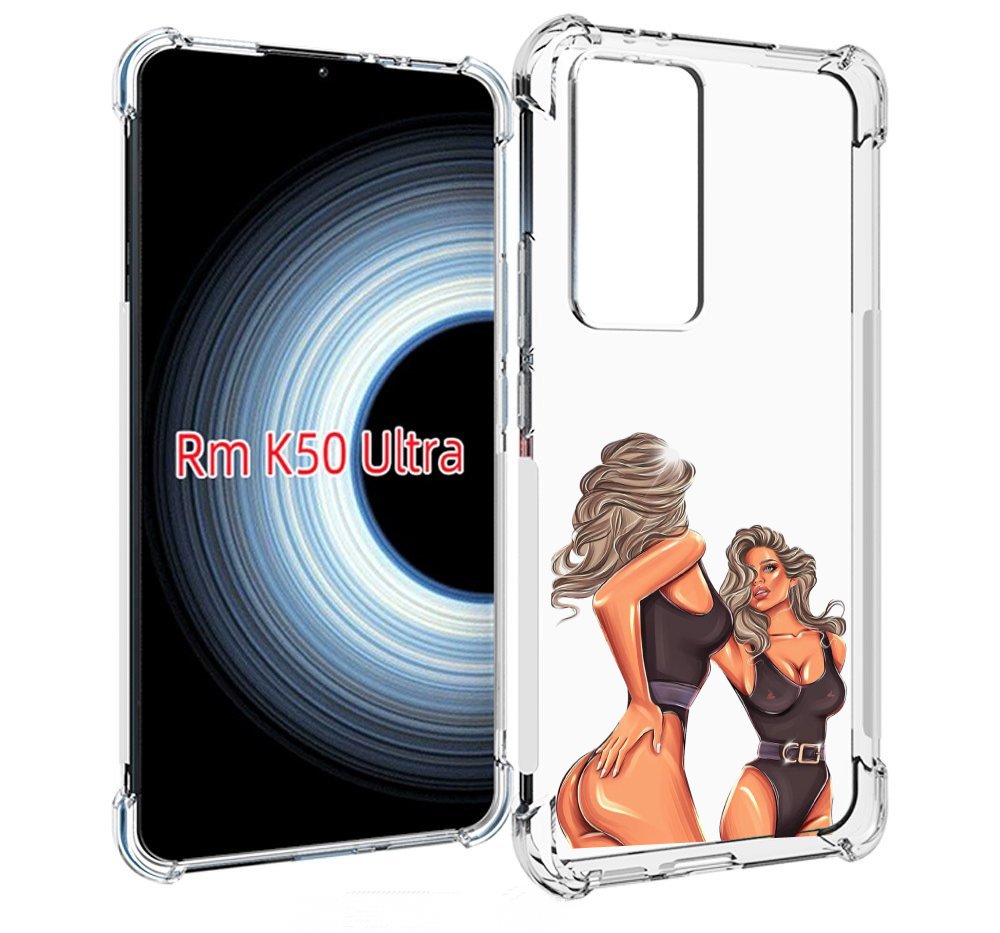

Чехол MyPads девушка-в-купальнике-черном женский для Xiaomi 12T / Redmi K50 Ultra, Прозрачный, Tocco