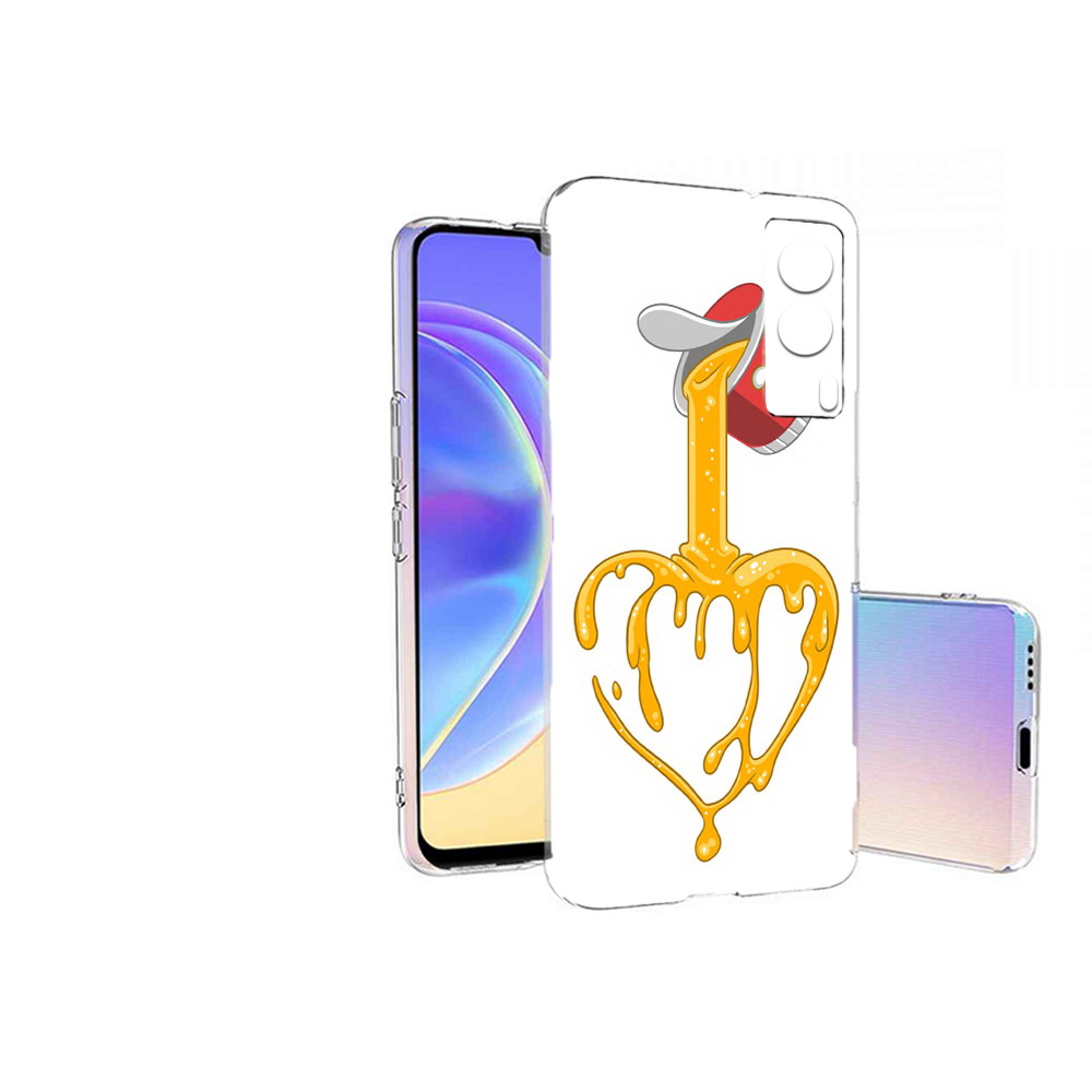 

Чехол MyPads Tocco для Vivo V21E медовое сердце (PT161736.380.471), Прозрачный, Tocco