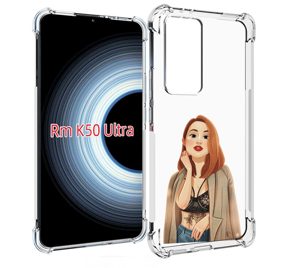 

Чехол MyPads девушка-в-кружевном-2 для Xiaomi 12T / Redmi K50 Ultra, Прозрачный, Tocco