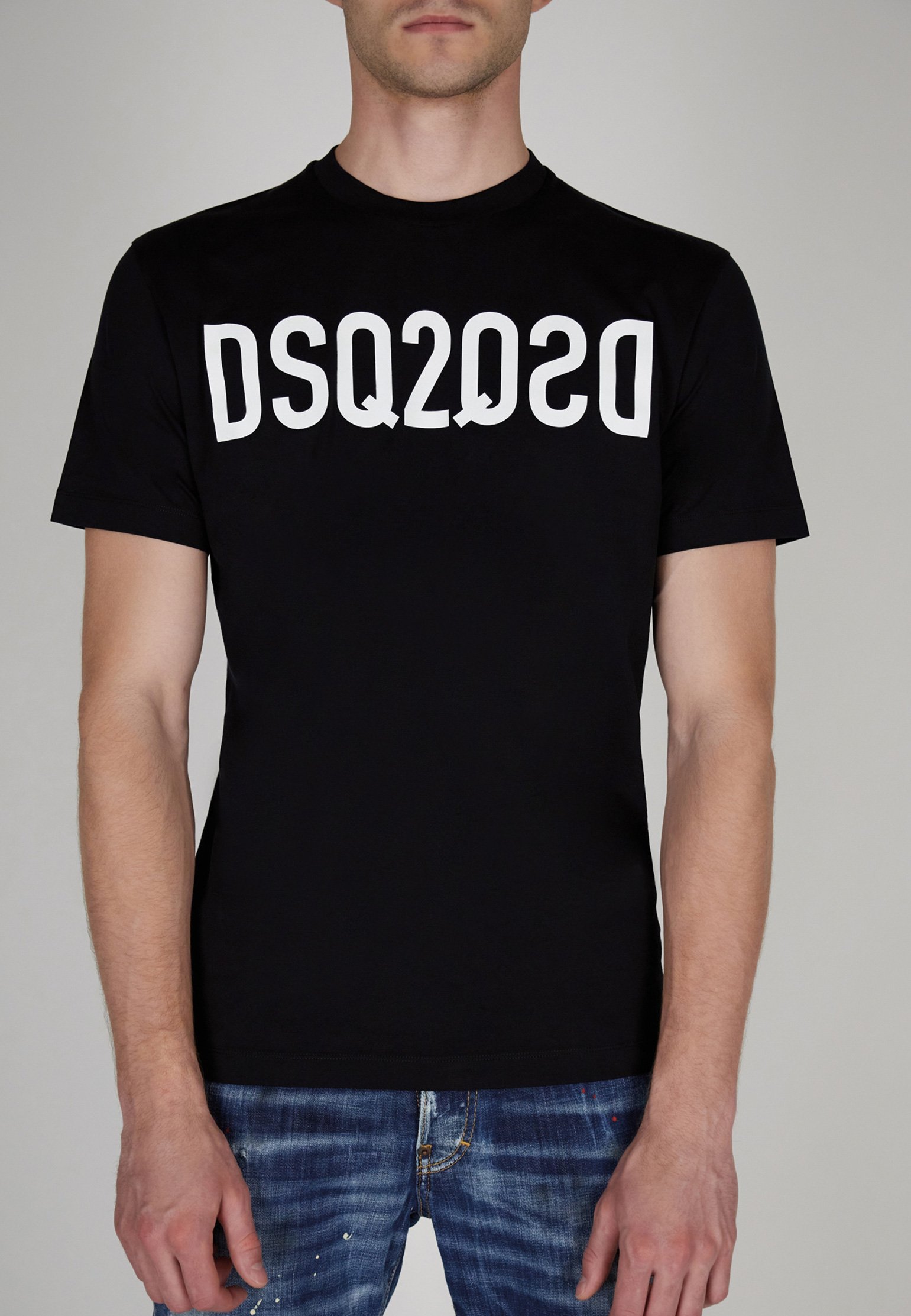 

Футболка мужская DSquared2 124409 черная L, Черный, 124409