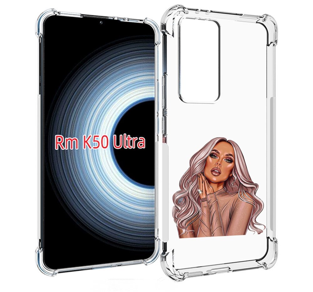 

Чехол MyPads девушка-в-коричневых-оттенках для Xiaomi 12T / Redmi K50 Ultra, Прозрачный, Tocco