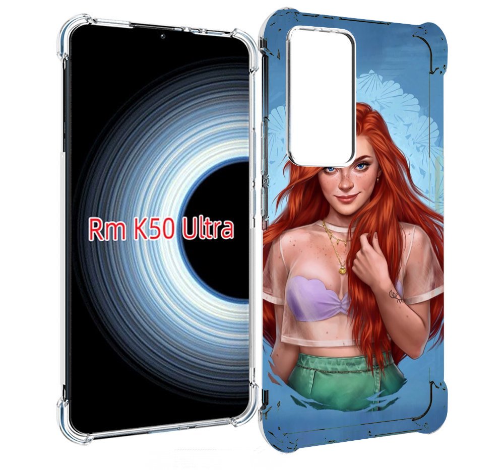 

Чехол MyPads девушка-в-голубом-фоне женский для Xiaomi 12T / Redmi K50 Ultra, Прозрачный, Tocco