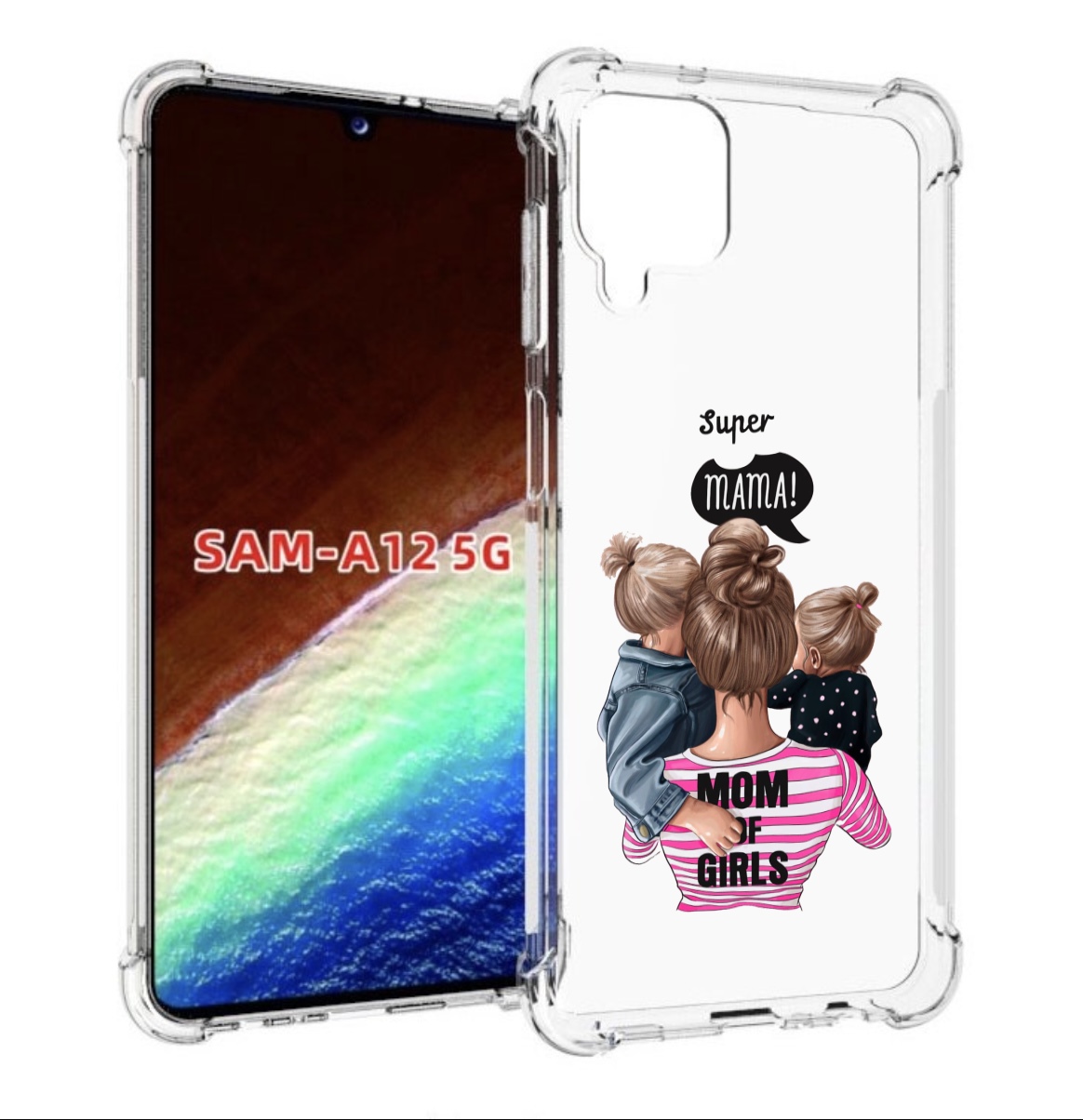 Чехол MyPads Супер-мама-2 женский для Samsung Galaxy A12 (SM-A125F) 2020/21