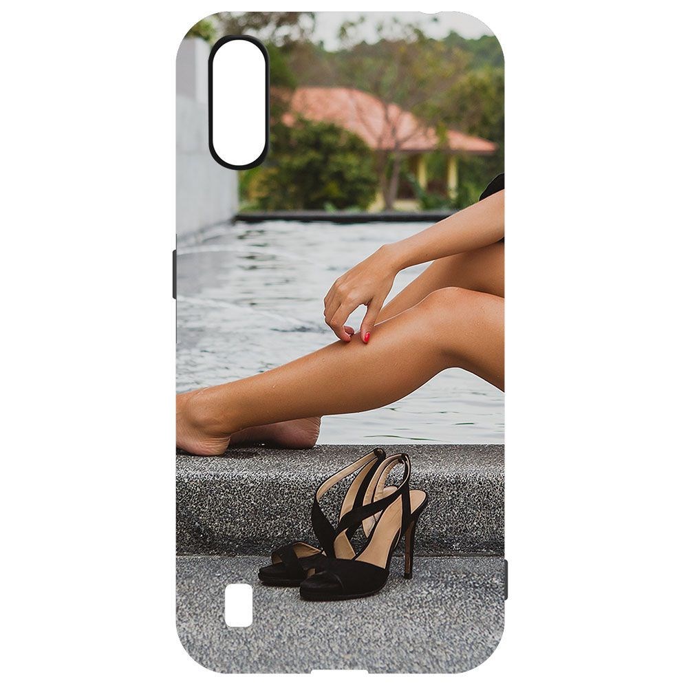 

Чехол-накладка Krutoff Soft Case Босоножки женские для Samsung Galaxy A01 (A015) черный