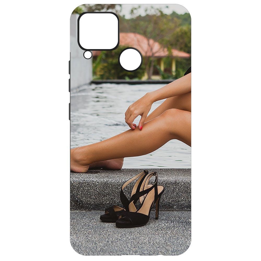

Чехол-накладка Krutoff Soft Case Босоножки женские для Realme C15 черный