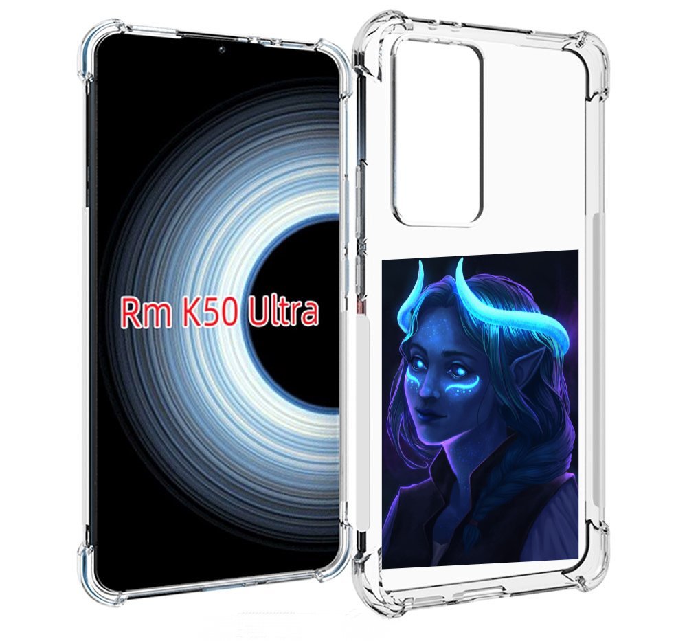 

Чехол MyPads девушка синяя ледяная женский для Xiaomi 12T / Redmi K50 Ultra, Прозрачный, Tocco