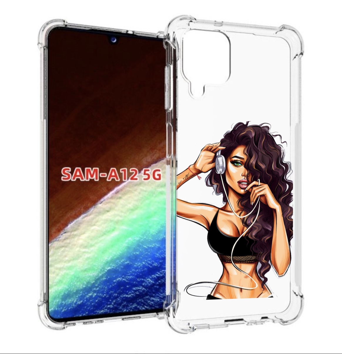 Чехол MyPads Спортивная-девушка женский для Samsung Galaxy A12 (SM-A125F) 2020/21