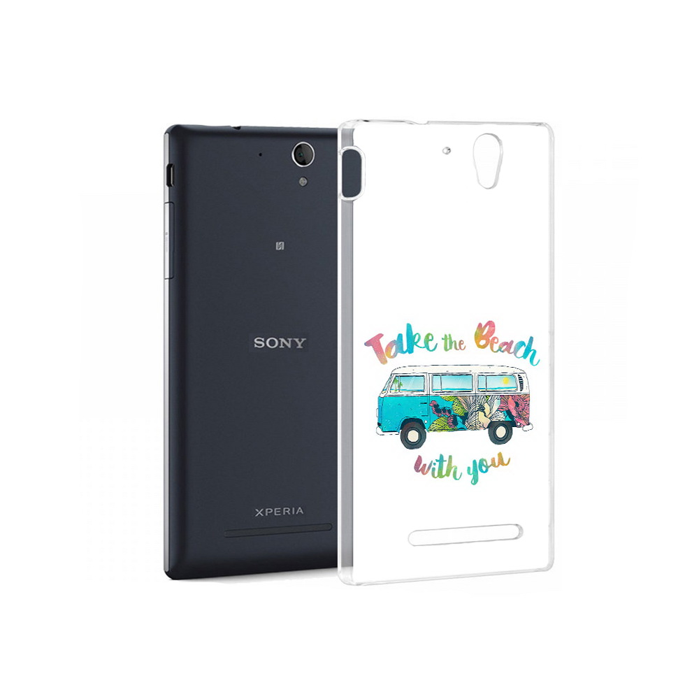 

Чехол MyPads Tocco для Sony Xperia C5 Ultra Хиппи автобус (PT16261.253.190), Прозрачный, Tocco