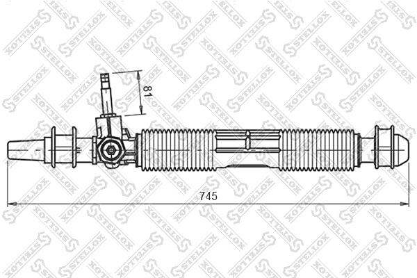 

Рейка рулевая механическая без рулевых тяг,900671Opel Astra F all 91>/Vectra A all 92>