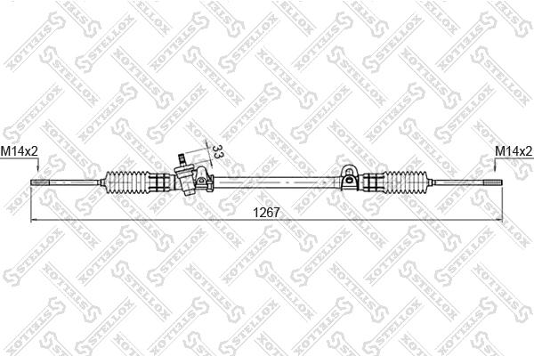 

Рейка рулевая мех-ская 51762 Ford Scorpio I 85-94 Stellox 0035013sx