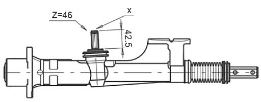 

Рейка рулевая мех-ская 51651 Audi 80 ,VW Passat B2 82-88 Stellox 0035007sx