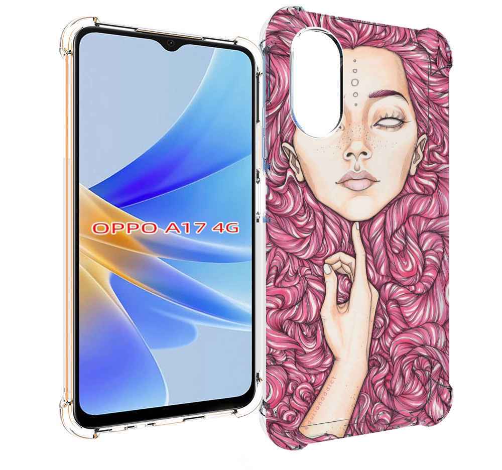 

Чехол MyPads девушка утонула в волосах женский для OPPO A17, Прозрачный, Tocco