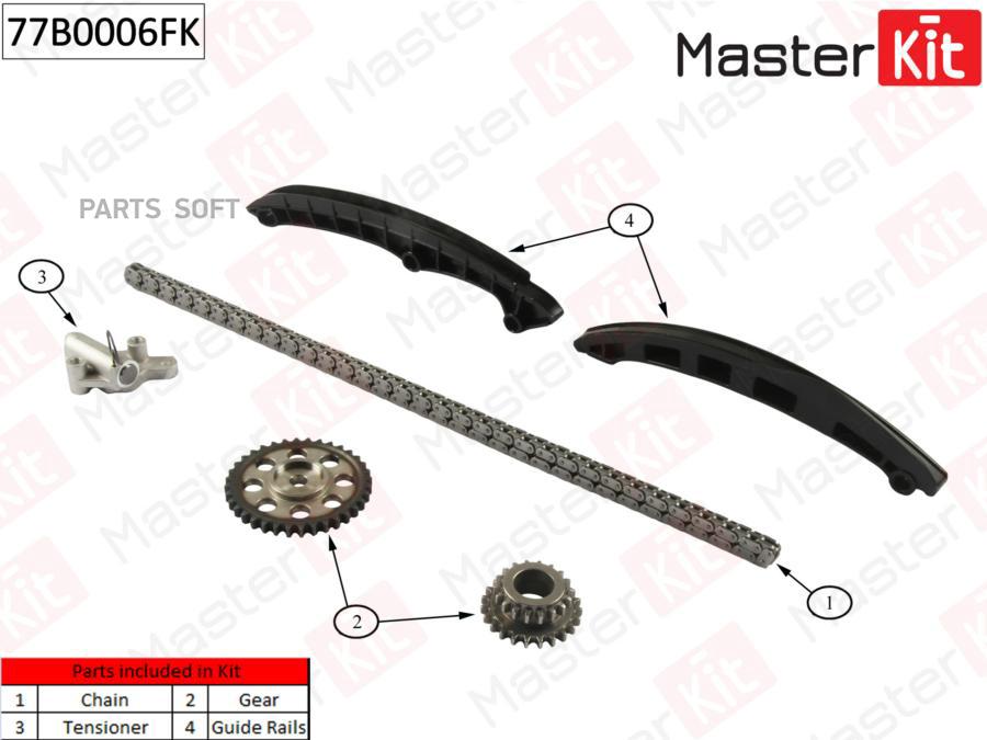 

Комплект Цепи Грм Audi. Vw 1.4fsi/Tfsi 16v 07 77b0006fk MasterKit арт. 77B0006FK