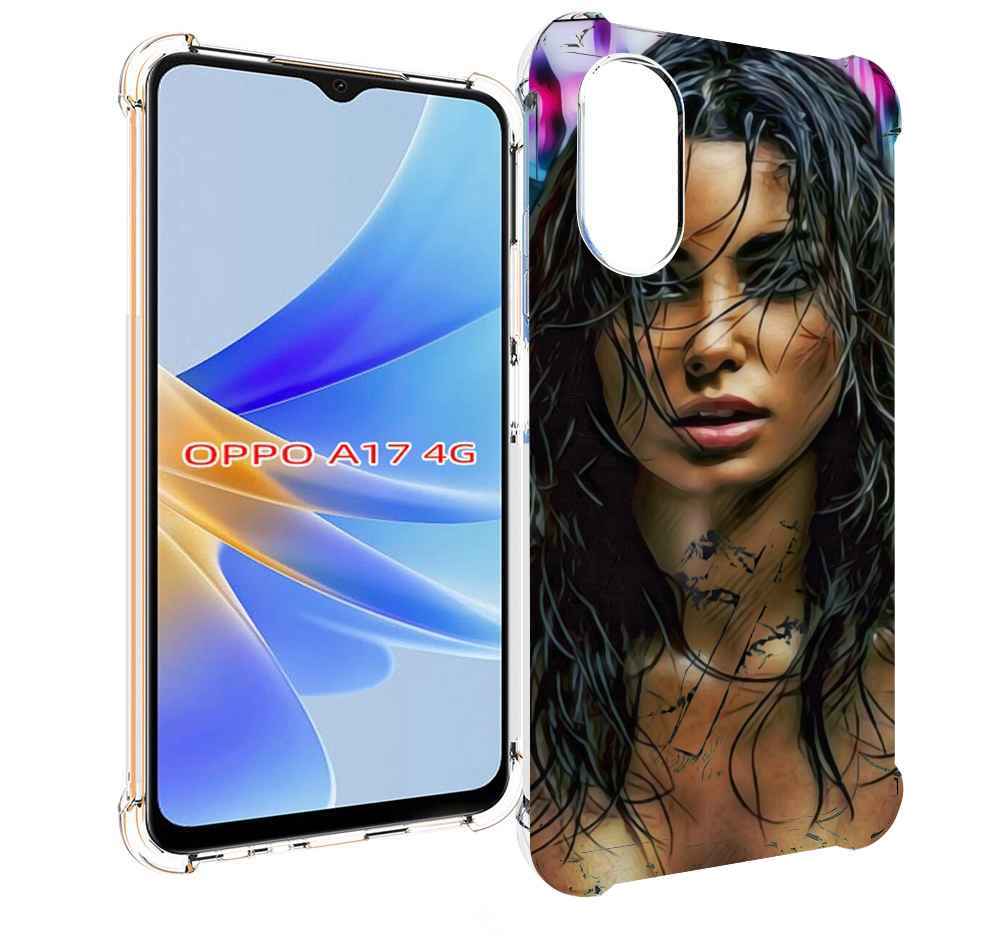 

Чехол MyPads девушка с мокрыми волосами женский для OPPO A17, Прозрачный, Tocco