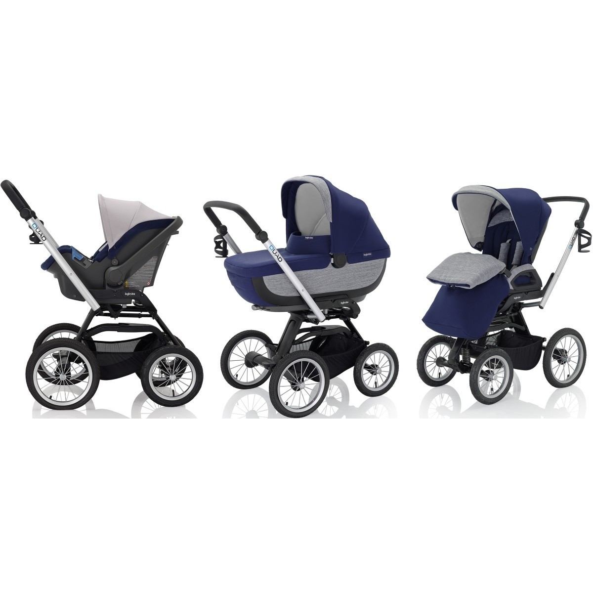 

Коляска универсальная Inglesina Quad XT (3 в 1) черная